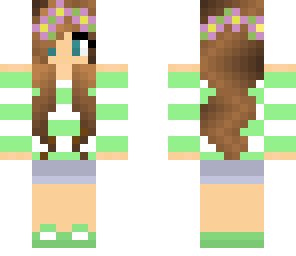 green summer girl