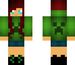 creeper hoodie girl