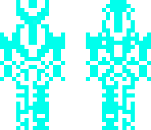 blue neon tron