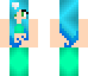 blue green mermaid