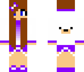 purple polar bear girl