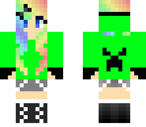edited rainbow creepergirl