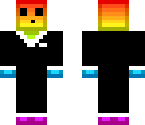 rainbow slime in tuxedo