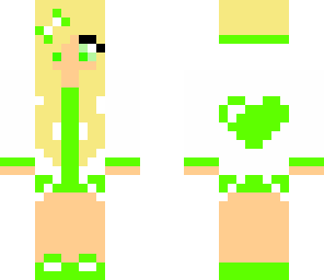 green heart girl
