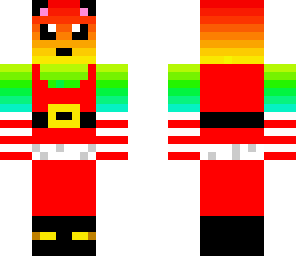 rainbow santa panda