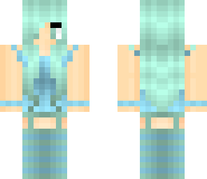 water and winter girl blue