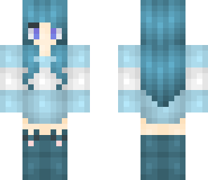 ice blue sweater girl