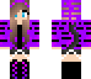 purple cat girl