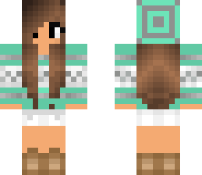 fall girl teal