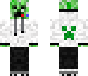 cool creeper with headphones | Minecraft Skin