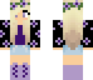 purple flower crown