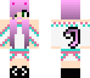 cute rainbow blue and pink cotton candy girl