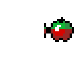 red and green apple
