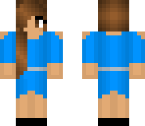 girl with blue dress