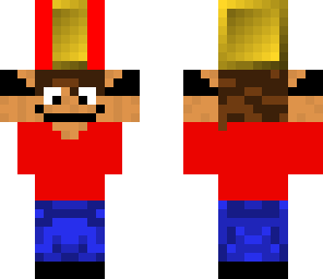 towel on gold block and a dood holding it