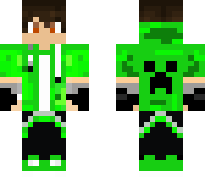 green creeper hoodie boy