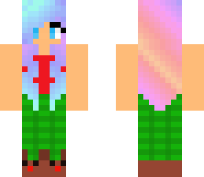 rainbow haired girl