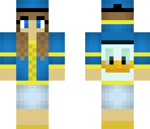 girl in a donald duck outfit