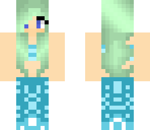 blue green mermaid