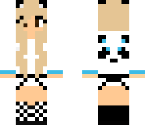 blue panda girl