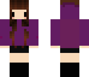 cute purple chibi