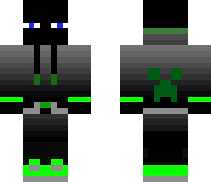 enderman hoodie green
