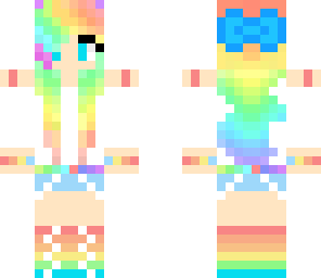 rainbow cute girl