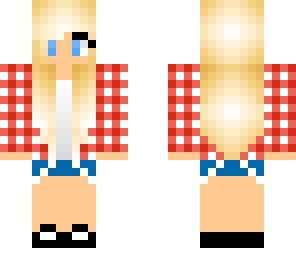 plaid shirt girl