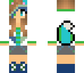blue green fox