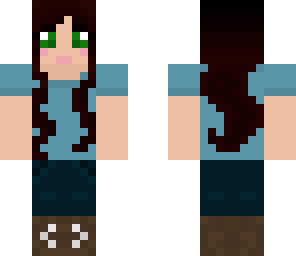 blue t-shirt girl