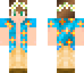 tropical guy with flower crown
