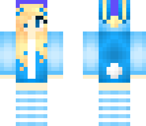 blue christmas bunny