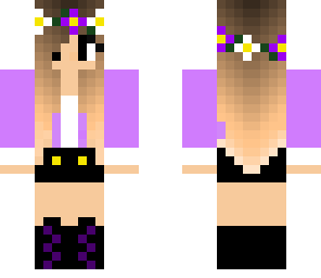 purple flower girl