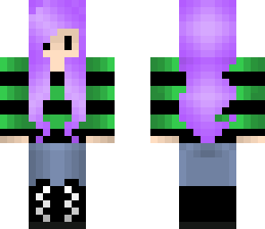 girl with purple hair
