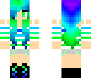 blue and green