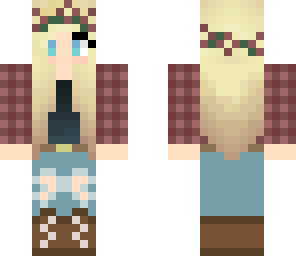 fall girl flannel