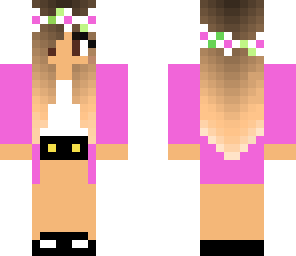 pink flower girl