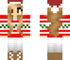 edited christmas girl skin