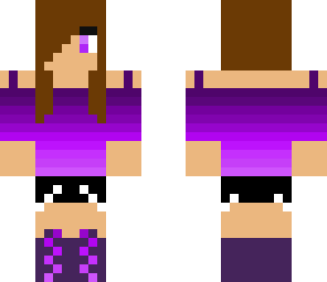 cute purple girl