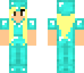 girl with diamond armor