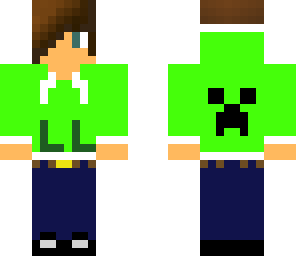 ll green creeper sweater