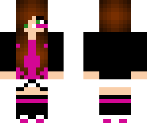 a pink black and white gamer girl