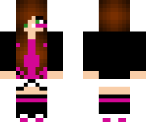 pink white and black girl