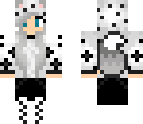 snowy leopard girl