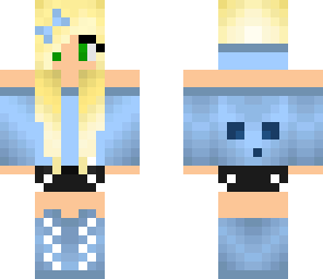 dark blue slime girl