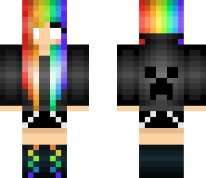 herobrine rainbow girl pls 5 likez
