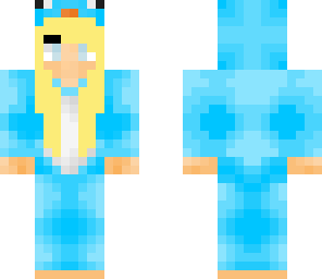 blue blonde penguin onesie