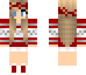 red winter girl