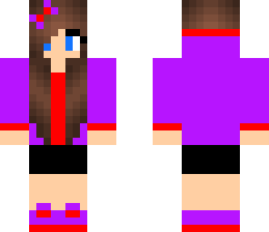 girl in purple