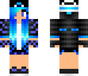una chiquilla azul